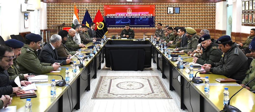 'IGP Kashmir Chairs Joint Security Review Meeting at PCR'